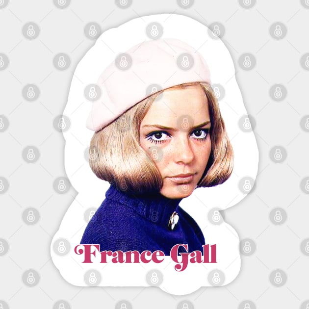 France Gall //// 60s Aesthetic Design Sticker by DankFutura
